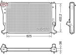 Denso DRM50132 - Oe 164000R011 Radiatore, Raffreddamento Motore Per Avensis (T25), Avensis (T27), Corolla Verso (E12)