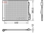 Denso DCN16002 - Oe 4515000054 Condensatore Aria Condizionata Con Essiccatore Per Fortwo Cabrio (451), Fortwo (451)
