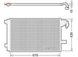 Denso DCN32063 - Condensatore Aria Condizionata Oe 7E0820411B Con Essiccatore Per T5