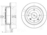 Dr!Ve+ DP1010.11.0174 - Oe 96549630 Disco Freno, Asse Posteriore Per Aveo (T250, T255), Lacetti (J200)