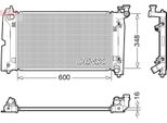 Denso DRM50111 - Oe 164000D220 Radiatore, Raffreddamento Motore Per Corolla (E12), Avensis (T25), Corolla (E11), Corolla (E15), Corolla Verso (E12), Avensis (T22)