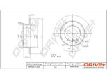 Dr!Ve+ DP1010.11.0231 - Oe 169 423 03 12 Disco Freno, Asse Posteriore Per Classe A (W169), Classe B (W245)