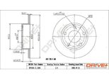 Dr!Ve+ DP1010.11.1254 - Oe 4B0 615 601 Disco Freno, Asse Posteriore Per A6 (4B)