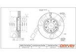 Dr!Ve+ DP1010.11.1739 - Disco Freno Oe 51806278 Per Giulietta (940), 500X (334), Renegade