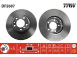 Trw DF2687 - Disco Freno Oe 34 11 6 757 753 Per Serie 7 (E38)