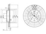 Dr!Ve+ DP1010.11.0728 - Oe 608 06137 Bremsscheibe, Vorderachse FüR 145 (930), 146 (930), 155 (167), Barchetta, Brava, Bravo, Doblo, Marea, Palio, Punto, Siena, Strada, Tipo