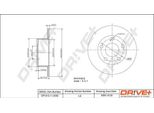 Dr!Ve+ DP1010.11.0053 - Oe 4A0 615 301 A Disco Freno, Asse Posteriore Per A6 (4A), A6 (4B), Superb I (3U), Passat (3B), Passat (3C)