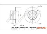 Dr!Ve+ DP1010.11.0180 - Oe 60743390 Bremsscheibe, Hinterachse FüR 147 (937), 156 (932), 164