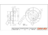 Dr!Ve+ DP1010.11.0748 - Oe 638 421 01 12 Disco Freno, Asse Anteriore Per Classe V (638/2), Vito (W638)