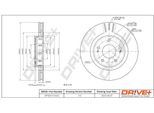 Dr!Ve+ DP1010.11.0425 - Oe 16 063 757 80 Disco Freno, Asse Anteriore Per C-Crosser (Vu, Vv), 4007 (Vu, Vv)