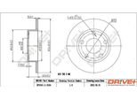 Dr!Ve+ DP1010.11.0154 - Oe 8D0 615 601 A Disco Freno, Assale Posteriore Per A4 (8D), Passat (3B)