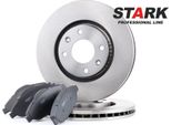 Stark SKBK-1090242 - Dischi E Pastiglie Freno Oe 1606401480 Per 3008 (0U), 308 Cc (4B), 308 I, 308 Sw I, 5008 I