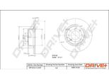 Dr!Ve+ DP1010.11.0167 - Oe 4246 W4 Disco Freno, Asse Posteriore Per C5 I (Dc), C5 I (De), C5 Ii (Rc), C5 Ii (Re)