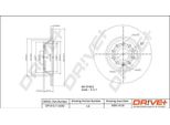Dr!Ve+ DP1010.11.0252 - Oe 1K0 615 601 Ad Disco Freno, Asse Posteriore Per A3 (8P), Q3 (8U), Alhambra (710, 711), Altea (5P), Leon (1P1), Leon (5F), Toledo Iii (5P2), Superb Ii (3T), Yeti (5L), Octavia Ii (1Z), Cc (358), Eos (1F), Passat (3C), Passat (365, 362), Golf Plus (5M), Golf V (1K), Golf Vi, Jetta Iii (1K2), Passat Cc (357), Scirocco, Sharan (7N), Tiguan (5N), Touran (1T)