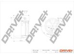 Dr!Ve+ DP1110.13.0288 - Filtro Carburante Oe MR597635 Per Forfour (454)