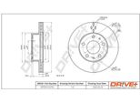 Dr!Ve+ DP1010.11.0792 - Oe 4246 L2 Bremsscheibe, Vorderachse FüR Jumper, Ducato, Boxer