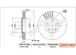 Dr!Ve+ DP1010.11.0368 - Oe 04683918AB Disco Freno, Asse Anteriore Per Voyager Iv