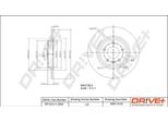 Dr!Ve+ DP1010.11.0294 - Oe 8K0 615 601 B Disco Freno, Asse Posteriore Per A4 (8K), A5 (8T), A5 (8F), A6 (4G), Q5 (8R), A7 (4G)