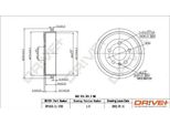 Dr!Ve+ DP1010.11.1702 - Oe 6Q0 609 617 Bremstrommel FüR A2 (8Z), Cordoba (6L), Ibiza (6L), Ibiza (6J, 6P), Fabia Ii (54), Fabia I (6Y), Roomster (5J), Fabia Iii (Nj), Polo (6C, 6R), Polo (9N), Fox (5Z)
