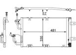 Mahle Ac 400 000S - Oe 13300339 Condensatore Aria Condizionata Con Essiccatore Per Astra H, Astra (A04), Zafira B