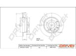 Dr!Ve+ DP1010.11.0075 - Oe F3501110 Disco Freno, Asse Posteriore Per Classe C (W202), Classe C (S202)
