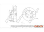 Dr!Ve+ DP1010.11.0822 - Oe 1361298 Disco Freno, Asse Anteriore Per Tourneo Connect, Transit Connect