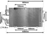 Van Wezel 37005454 - Oe 1850111 Condensatore Aria Condizionata Con Essiccatore Per Astra H, Zafira B, Astra (A04)
