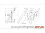 Dr!Ve+ DP1010.11.0285 - Oe 16 078 804 80 Disco Freno, Asse Posteriore Per Jumper, Ducato, Boxer