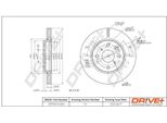 Dr!Ve+ DP1010.11.0465 - Oe LK3501124 Bremsscheibe, Vorderachse FüR C1 (Pm, Pn), C1 Ii (Pa, Ps), 108, Aygo (B1), Aygo (B4)