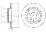 Dr!Ve+ DP1010.11.0314 - Oe 13502139 Bremsscheibe, Hinterachse FüR Orlando (J309), Cruze (J308), Cruze (J305), Cruze (J300), Zafira Tourer C, Cascada (W13), Astra J, Ampera (R12)