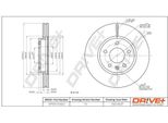 Dr!Ve+ DP1010.11.0632 - Oe 13502051 Bremsscheibe, Vorderachse FüR Cruze (J300), Cruze (J305), Cruze (J308), Orlando (J309), Astra J, Insignia B (Z18), Zafira Tourer C, Ampera (R12)