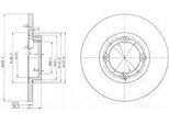 Dr!Ve+ DP1010.11.0124 - Oe 96284392 Disco Freno, Asse Anteriore Per Matiz (M200, M250), Spark (M200, M250)