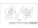 Dr!Ve+ DP1010.11.1645 - Oe 4246 Z9 Disco Freno Per C4 (La), C4 I (Lc), 307, 307 Cc (3B), 307 Sw (3H)