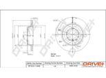 Dr!Ve+ DP1010.11.0400 - Oe 34 21 6 753 215 Disco Freno, Asse Posteriore Per Serie 5 (E61), Serie 5 (E60), Serie 6 (E63), Serie 6 (E64)