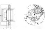 Dr!Ve+ DP1010.11.0390 - Oe 955 351 401 50 Disco Freno, Anteriore Sinistro Per Cayenne (9PA), Touareg (7L)