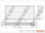 Dr!Ve+ DP1110.12.0189 - Filtro Aria Abitacolo Oe 6447 Yn Per Jumpy (VF7), Scudo, Expert (Vf), Expert Tepee (VF3X)