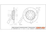 Dr!Ve+ DP1010.11.0219 - Oe 8E0 615 601 D Disco Freno, Asse Posteriore Per A4 (8E), A4 (8H), Exeo (3R)
