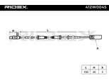 Ridex 412W0045 - Sensore Abs Oe 25720 Per Serie 5 (E39)