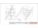 Dr!Ve+ DP1010.11.0261 - Oe 60 01 547 683 Disco Freno, Asse Anteriore Per Logan, Sandero, Logan I, Logan Ii, Twingo I (C06), Twingo I (S06), Twingo Ii (CN0), Twingo Iii (Bc), Fortwo Cabriolet (453), Fortwo (453)