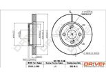 Dr!Ve+ DP1010.11.0803 - Oe 43512 02070 Disco Freno, Asse Anteriore Per Corolla (E12), Corolla Verso (E12)