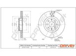 Dr!Ve+ DP1010.11.0485 - Oe 71772815 Disco Freno, Asse Anteriore Per Punto, Adam, Corsa D (S07), Corsa E (X15)