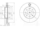 Dr!Ve+ DP1010.11.0471 - Oe 71772815 Disco Freno, Asse Anteriore Per 500 (312), Panda, Ka (RU8)