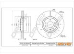 Dr!Ve+ DP1010.11.0361 - Oe 5 69 061 Bremsscheibe, Vorderachse FüR Adam, Astra G, Astra H, Corsa D (S07), Corsa E (X15), Meriva (X03), Meriva B (S10), Zafira B, Zafira A