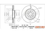 Dr!Ve+ DP1010.11.1566 - Oe 51854567 Disco Freno, Asse Anteriore Per Doblo, 500L (351, 352), Combo Tour (X12), Combo (X12)