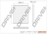 Dr!Ve+ DP1110.12.0171 - Filtro Aria Abitacolo Oe 97133 2E260AT Per Ioniq (Ae), Ix35, Tucson (Jm), Niro (De), Sportage (Je, Km), Sportage (Sl)