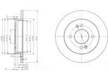 Dr!Ve+ DP1010.11.0256 - Oe 58411 0X500 Disco Freno, Asse Posteriore Per I10 (Pa), Picanto (Sa), Picanto (Ta), Picanto (Ja)