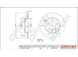 Dr!Ve+ DP1010.11.0146 - Oe 701 615 601 Disco Freno, Asse Posteriore Per Sharan (7M), T4