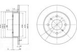Dr!Ve+ DP1010.11.0123 - Oe 43206 5M311 Disco Freno, Asse Posteriore Per Almera Ii (N16), Primera (P10), Primera (P11)