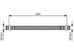 Bosch 1 987 476 676 - Oe 4806 64 Tubo Freno Per Xsara, Zx (N2), 306