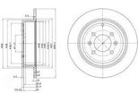 Dr!Ve+ DP1010.11.0118 - Disco Freno Oe 4246 L7, Asse Posteriore Per 406